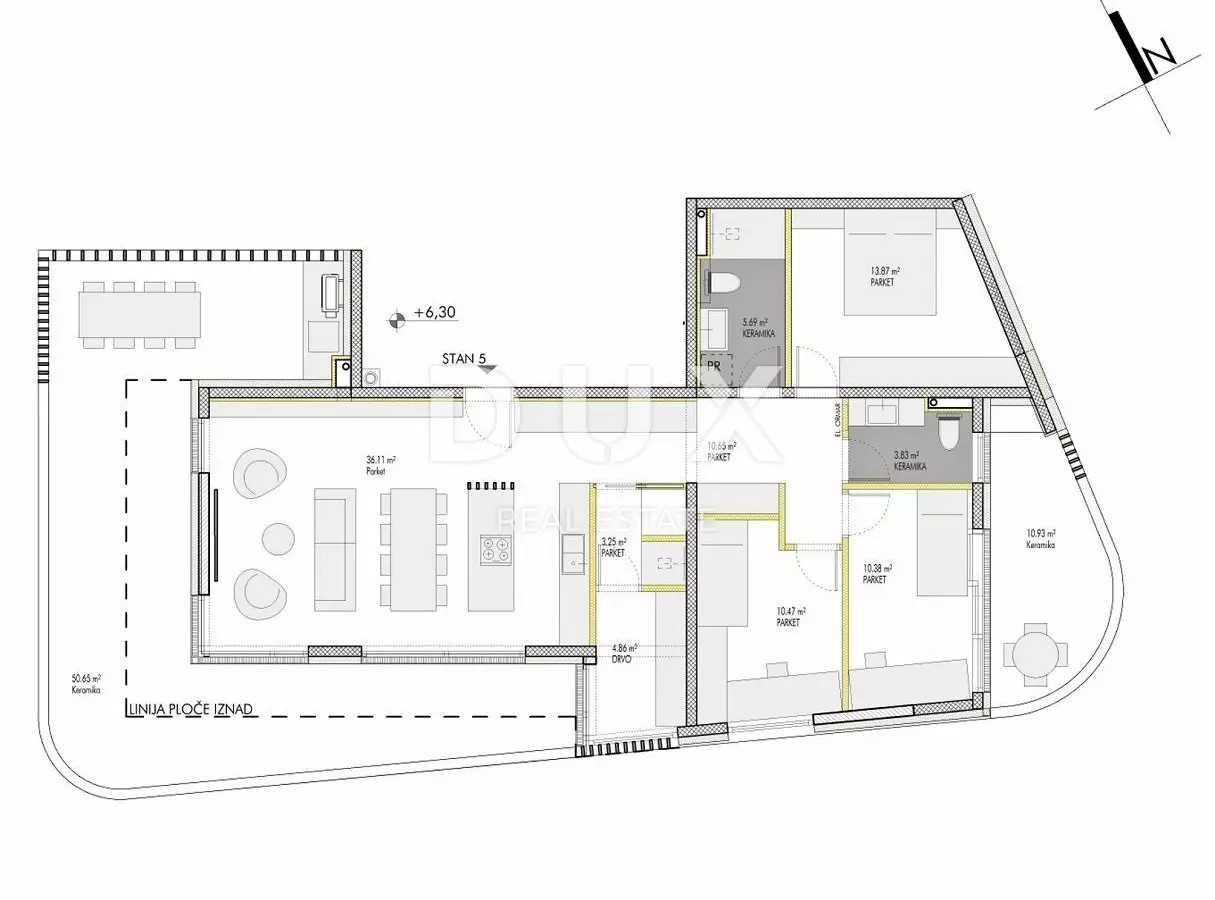 3-bedroom Apartment In Umag, Croatia (121,91 M²)