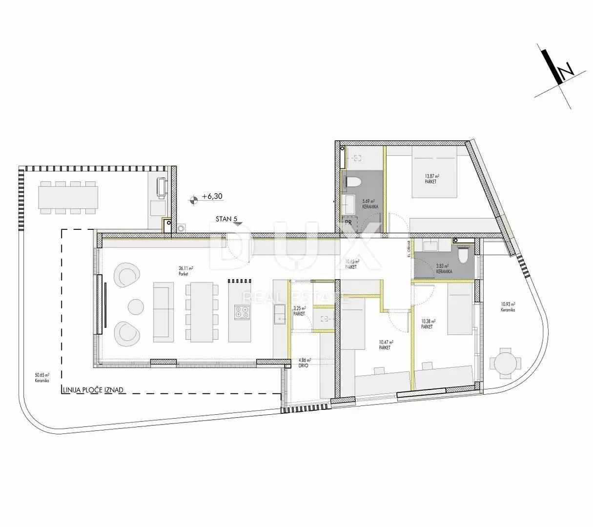 3-bedroom Apartment In Umag, Croatia (121,91 M²)