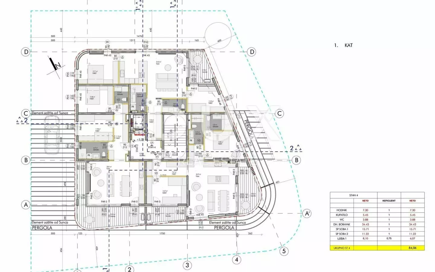 2-bedroom Apartment In Umag, Croatia (84,06 M²)