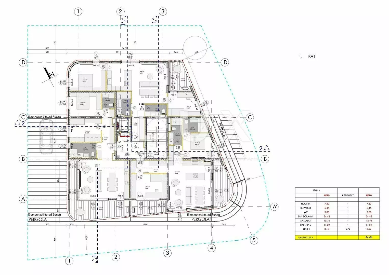 2-bedroom Apartment In Umag, Croatia (84,06 M²)