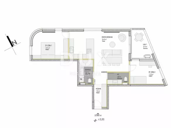 2-bedroom Apartment In Umag, Croatia (84,06 M²)