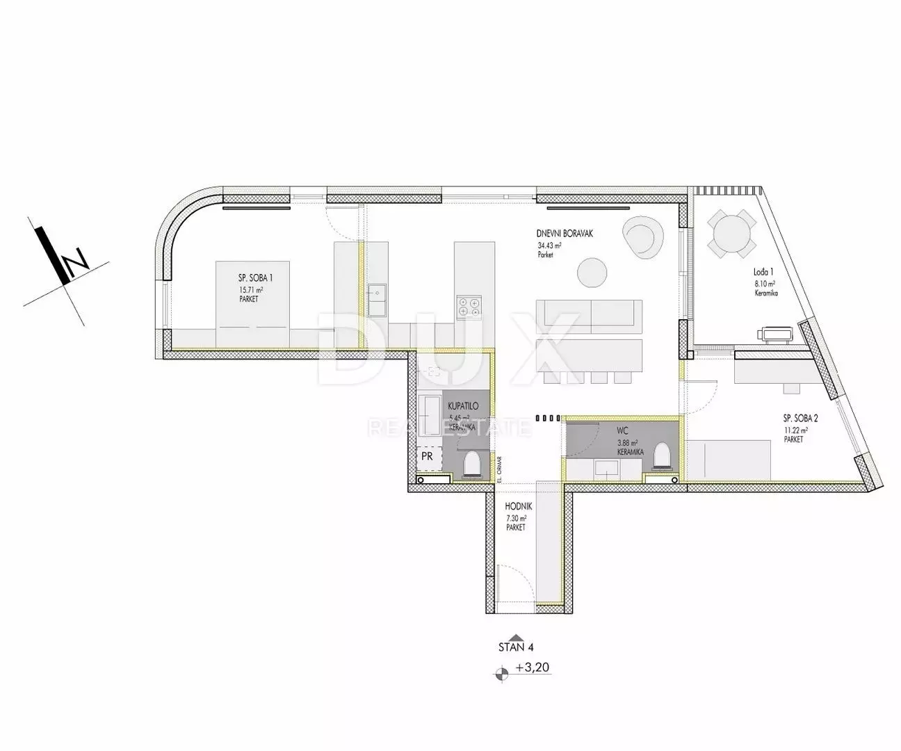 2-bedroom Apartment In Umag, Croatia (84,06 M²)