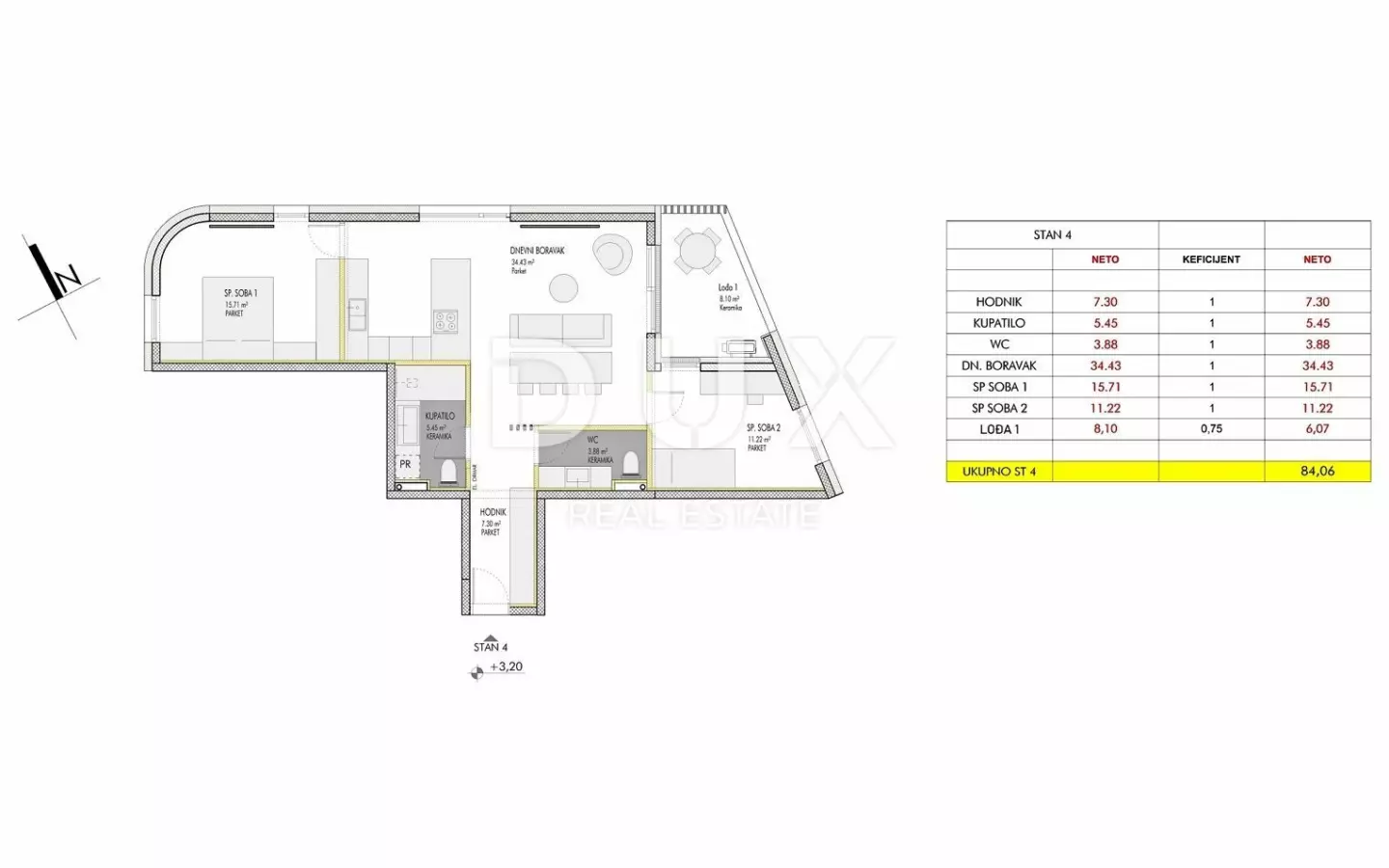 2-bedroom Apartment In Umag, Croatia (84,06 M²)