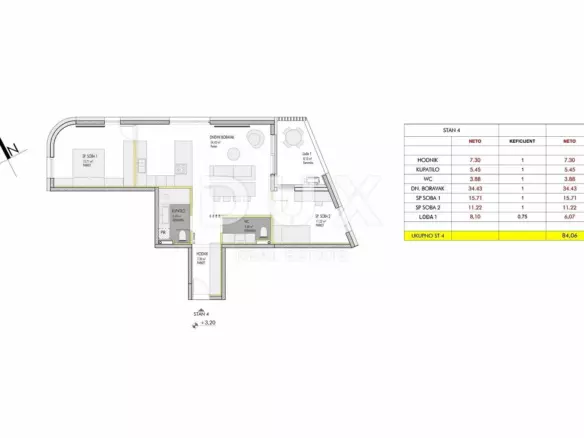 2-bedroom Apartment In Umag, Croatia (84,06 M²)