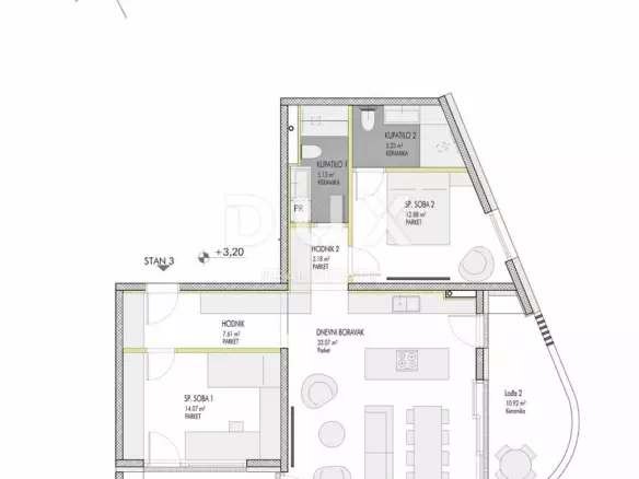 2-bedroom Apartment In Umag, Croatia (94,81 M²)