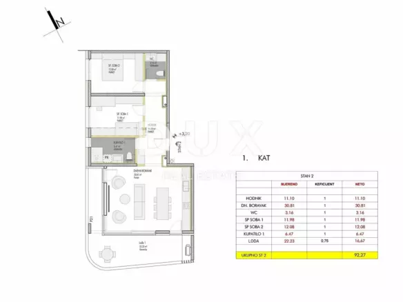 2-bedroom Apartment In Umag, Croatia (92,27 M²)