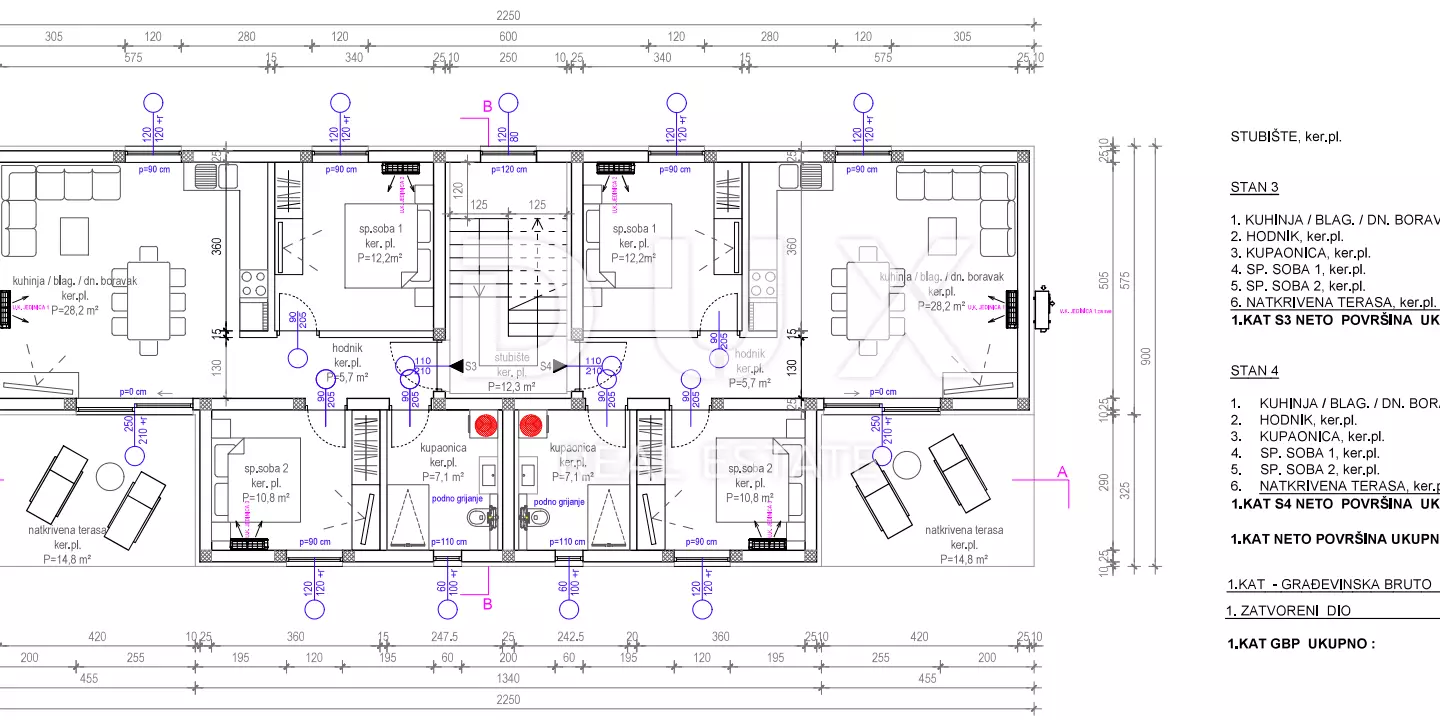 2-bedroom Apartment In Privlaka, Croatia (92,15 M²)