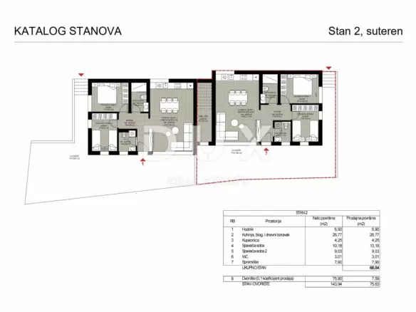 2-bedroom Apartment In Rtina, Croatia (78,38 M²)