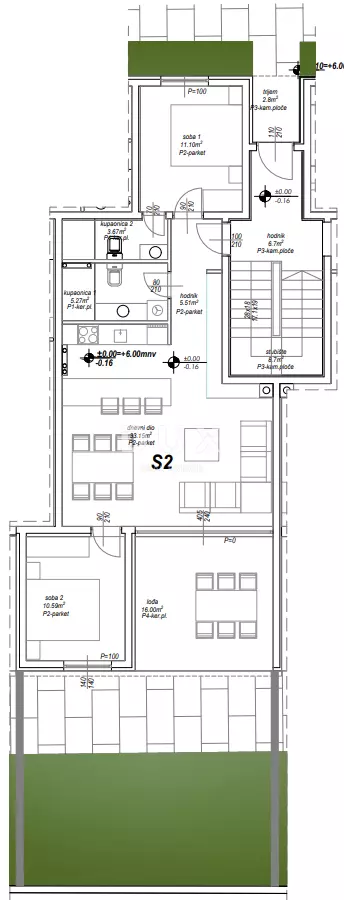 2-bedroom Apartment In Privlaka, Croatia (88,41 M²)
