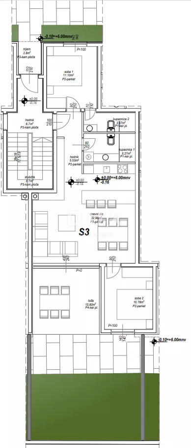 2-bedroom Apartment In Privlaka, Croatia (87,86 M²)
