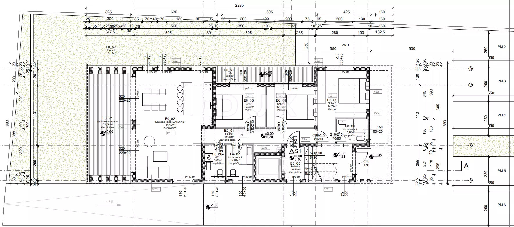 3-bedroom Apartment In Petrčane, Croatia (128,09 M²)