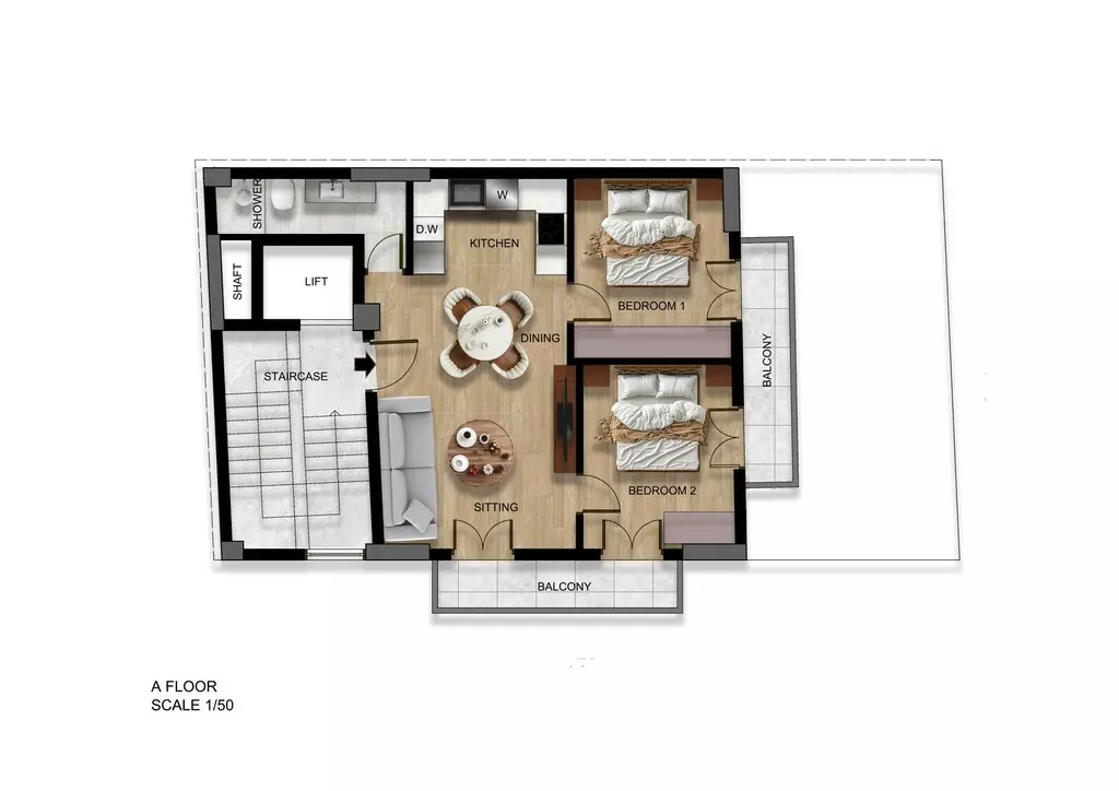 2-bedroom Flat In Koukaki – Makrygianni, Greece (58 M²)
