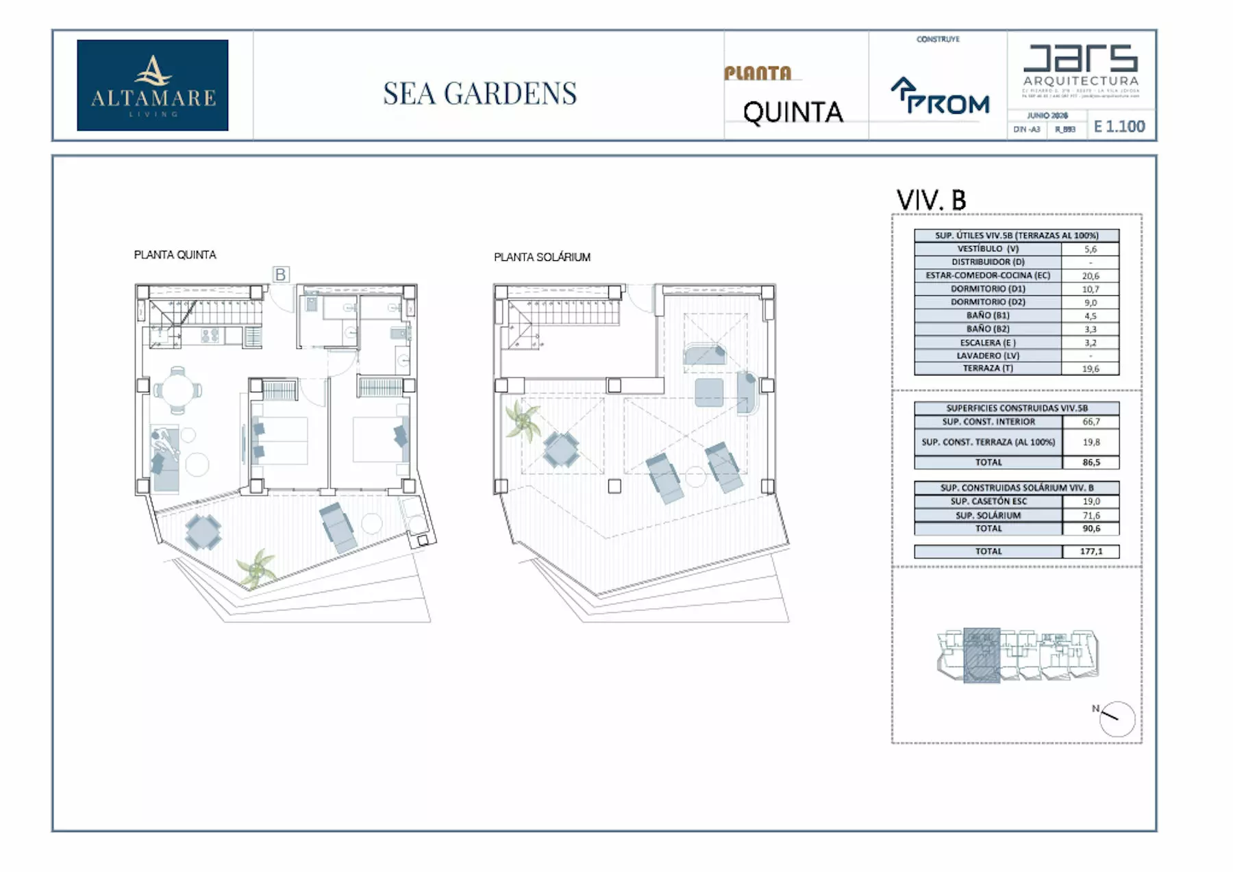 2-bedroom Penthouse In Villajoyosa (89 M²)