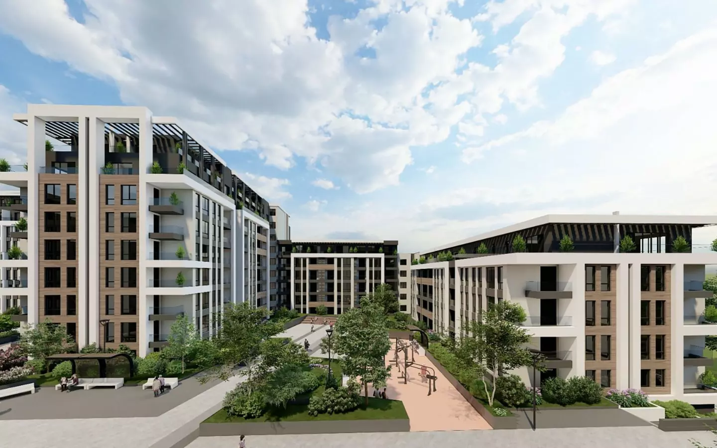 Modern 1-bedroom Apartment Near Rowing Canal & Otdih I Kultura Park | Panoramic Mountain Views