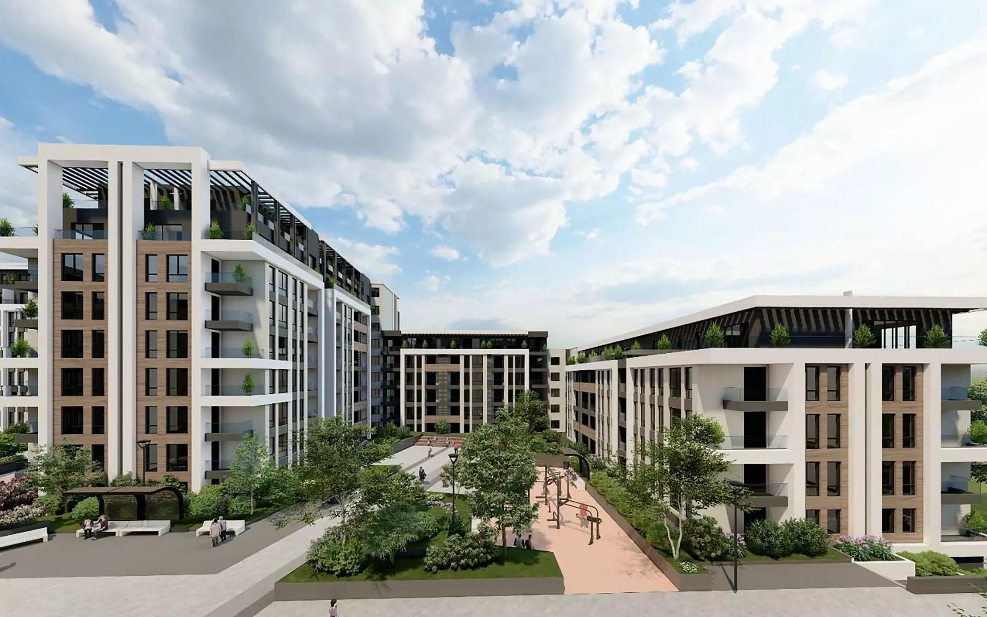 Modern 1-bedroom Apartment Near Rowing Canal & Otdih I Kultura Park | Panoramic Mountain Views