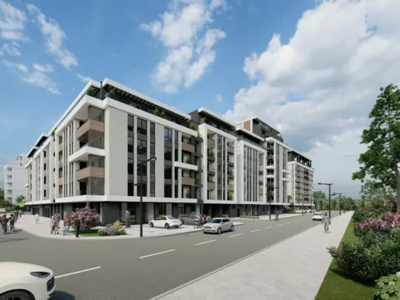 Modern 1-bedroom Apartment Near Rowing Canal & Otdih I Kultura Park | Panoramic Mountain Views