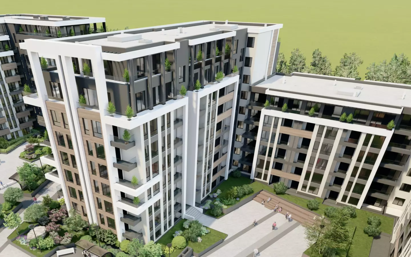 Modern 1-bedroom Apartment Near Rowing Canal & Otdih I Kultura Park | Panoramic Mountain Views