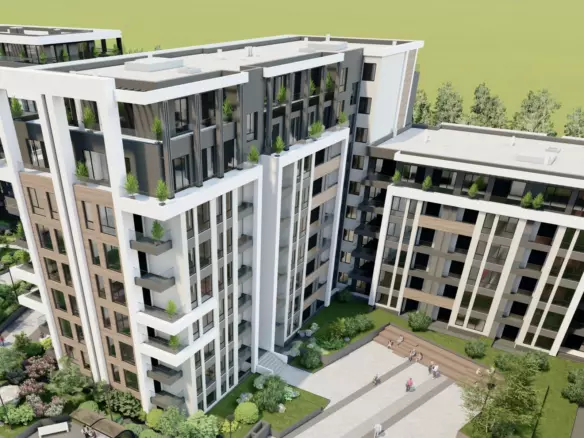 Modern 1-bedroom Apartment Near Rowing Canal & Otdih I Kultura Park | Panoramic Mountain Views