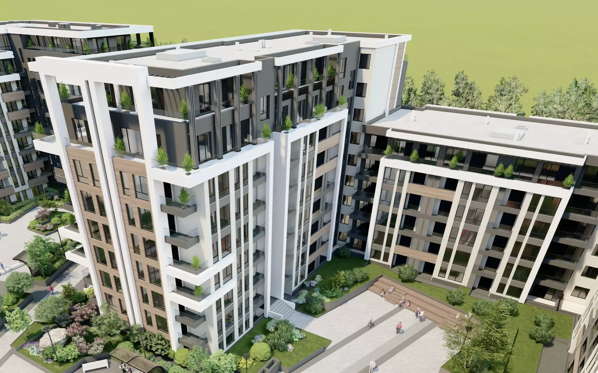 Modern 1-bedroom Apartment Near Rowing Canal & Otdih I Kultura Park | Panoramic Mountain Views
