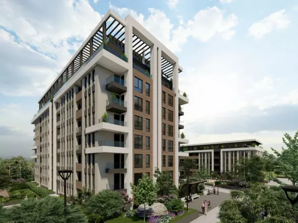 Modern 1-bedroom Apartment Near Rowing Canal & Otdih I Kultura Park | Panoramic Mountain Views