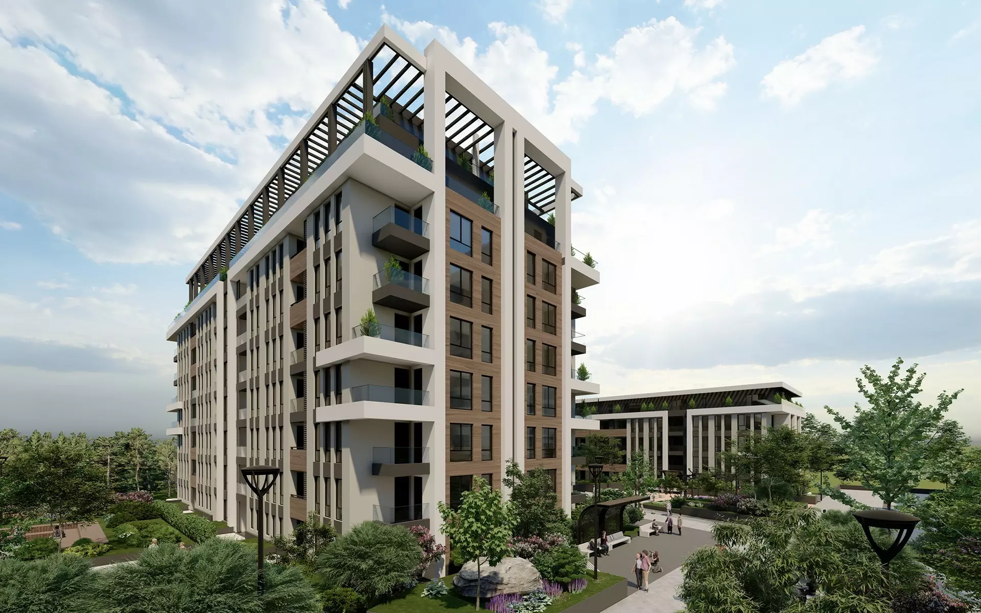 Modern 1-bedroom Apartment Near Rowing Canal & Otdih I Kultura Park | Panoramic Mountain Views