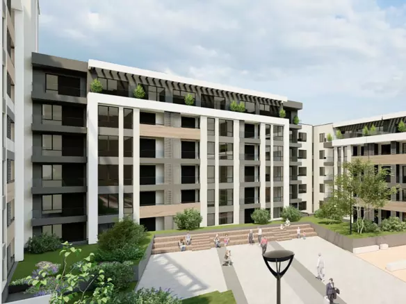 Modern 1-bedroom Apartment Near Rowing Canal & Otdih I Kultura Park | Panoramic Mountain Views