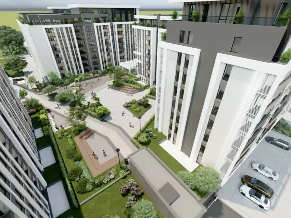 Modern 1-bedroom Apartment Near Rowing Canal & Otdih I Kultura Park | Panoramic Mountain Views