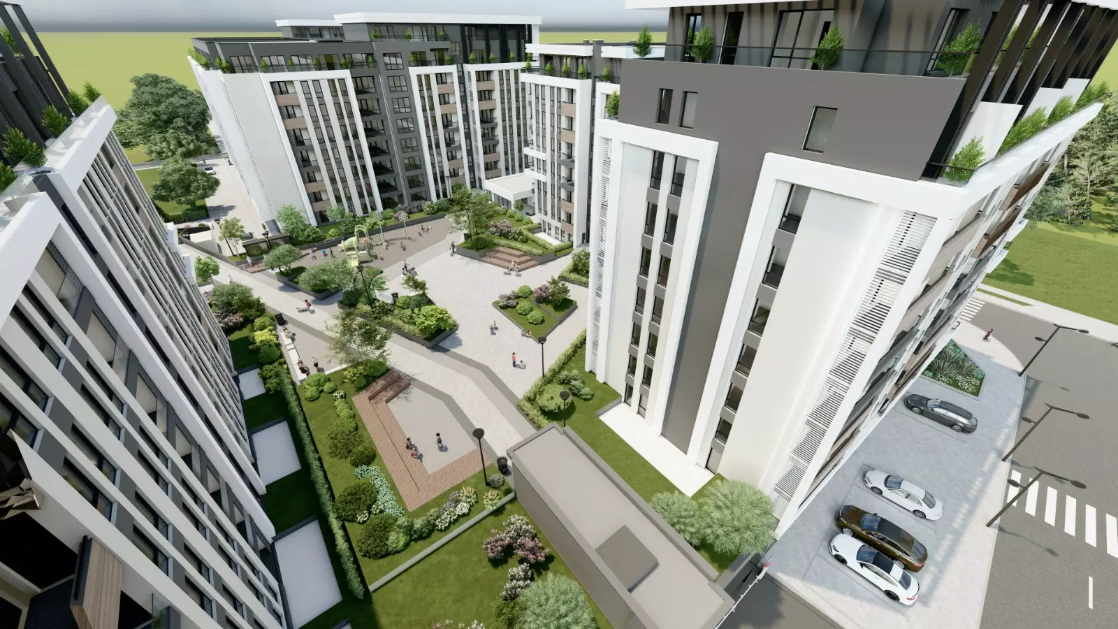Modern 1-bedroom Apartment Near Rowing Canal & Otdih I Kultura Park | Panoramic Mountain Views