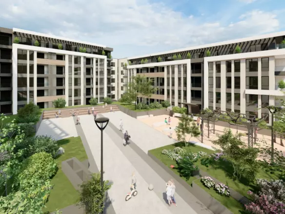 Modern 1-bedroom Apartment Near Rowing Canal & Otdih I Kultura Park | Panoramic Mountain Views