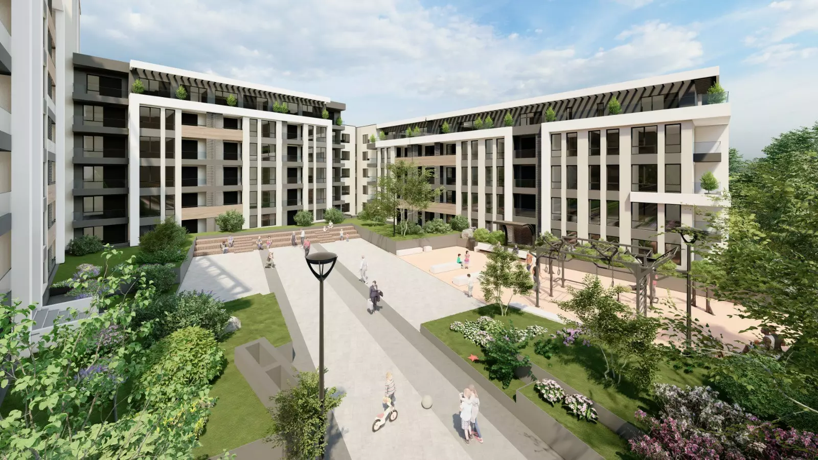 Modern 1-bedroom Apartment Near Rowing Canal & Otdih I Kultura Park | Panoramic Mountain Views