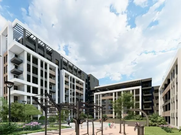 Modern 1-bedroom Apartment Near Rowing Canal & Otdih I Kultura Park | Panoramic Mountain Views