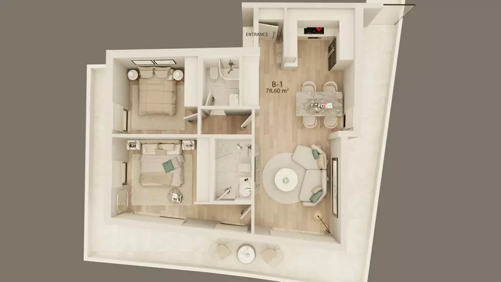 2-bedroom Flat In Voula, Greece (79 M²)