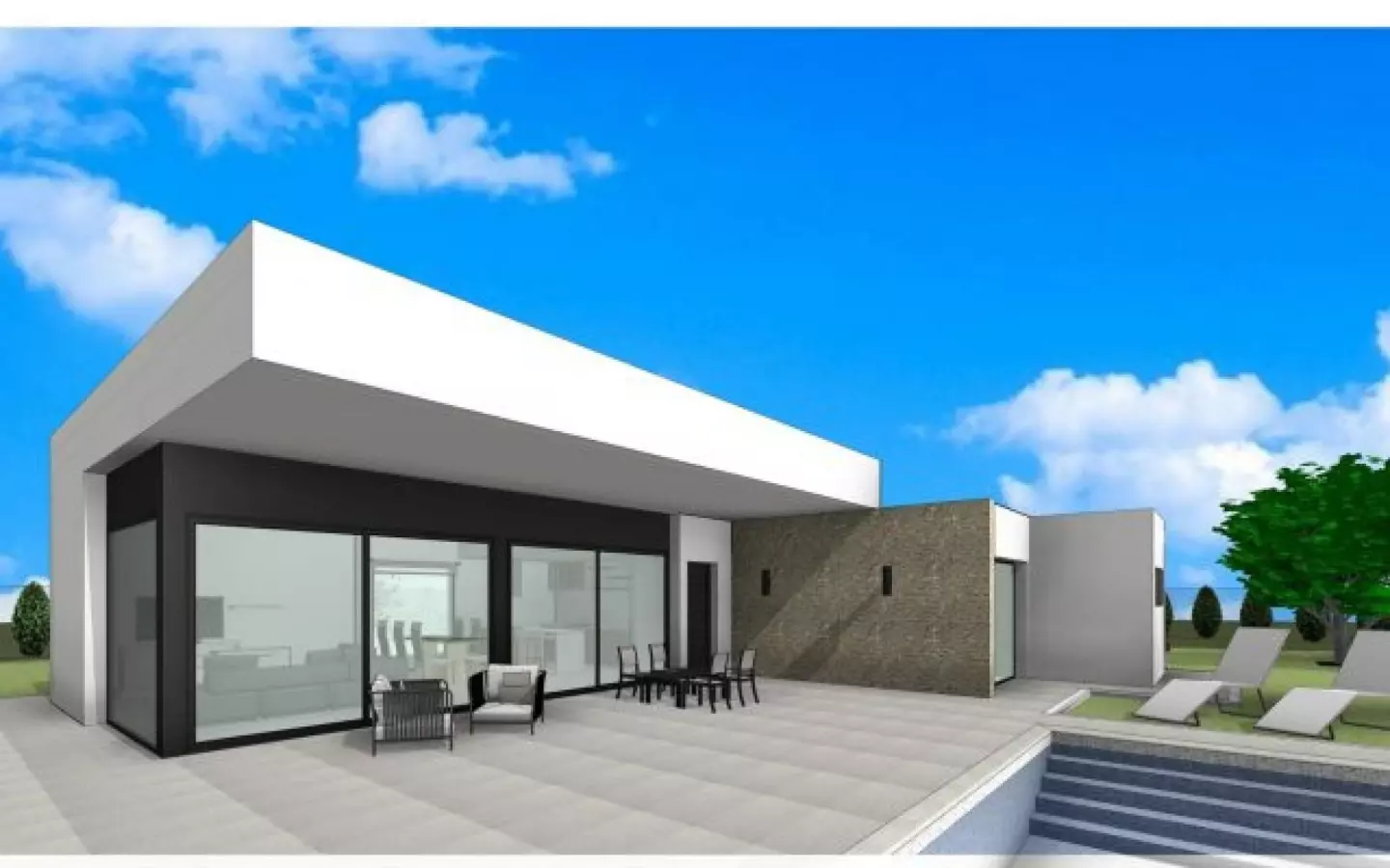 3-bedroom Detached Villa In Aspe, Spain (157 M²)