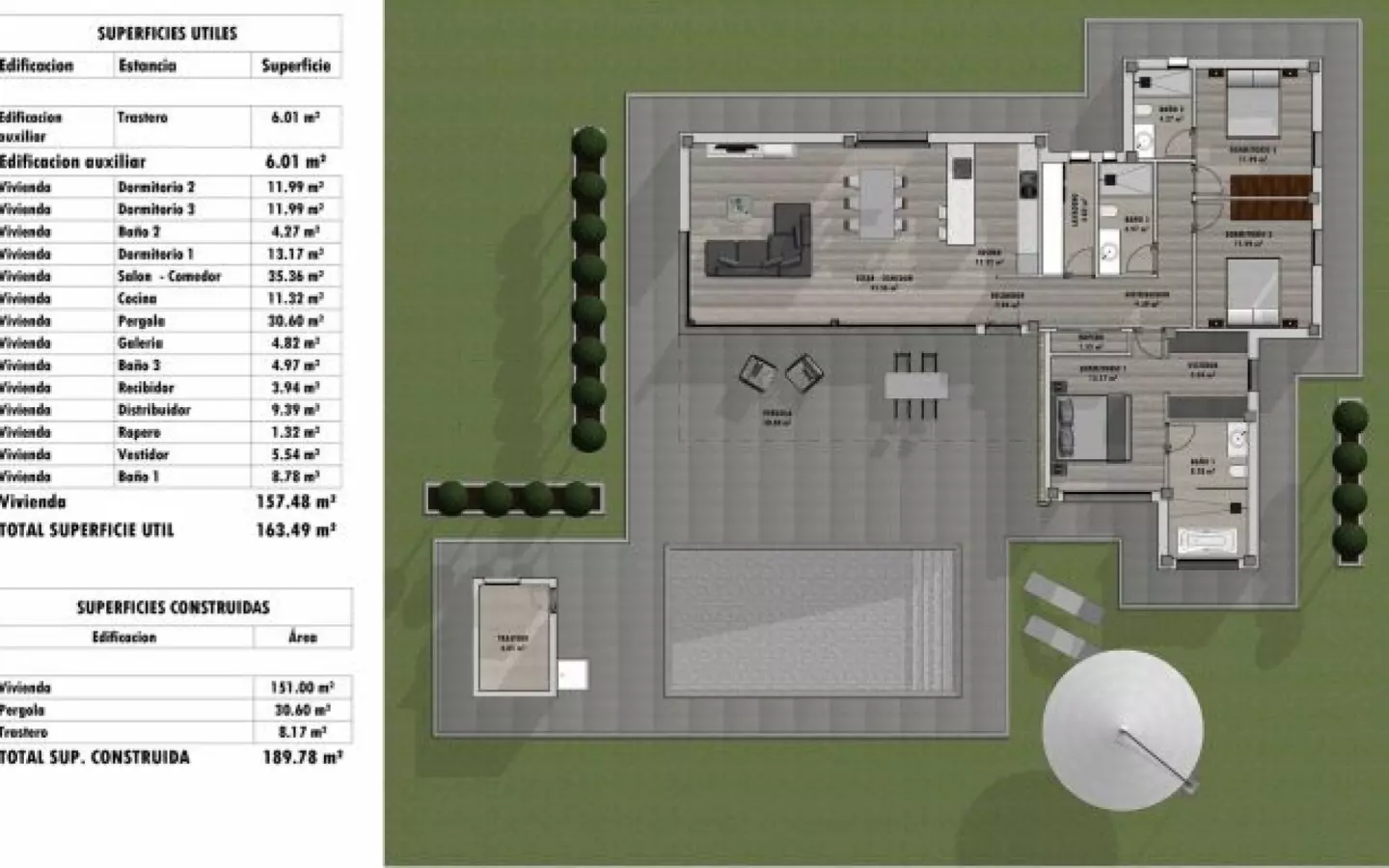 3-bedroom Detached Villa In Aspe, Spain (157 M²)