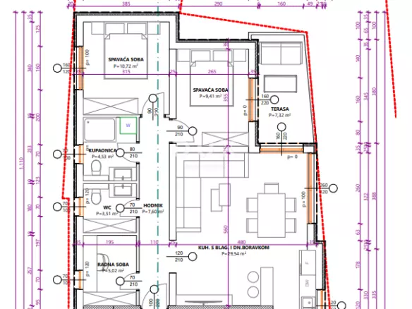 3-bedroom Apartment In Vodice, Croatia (74,05 M²)