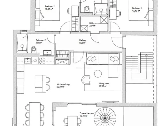 2-bedroom Apartment In Primošten, Croatia (113,11 M²)