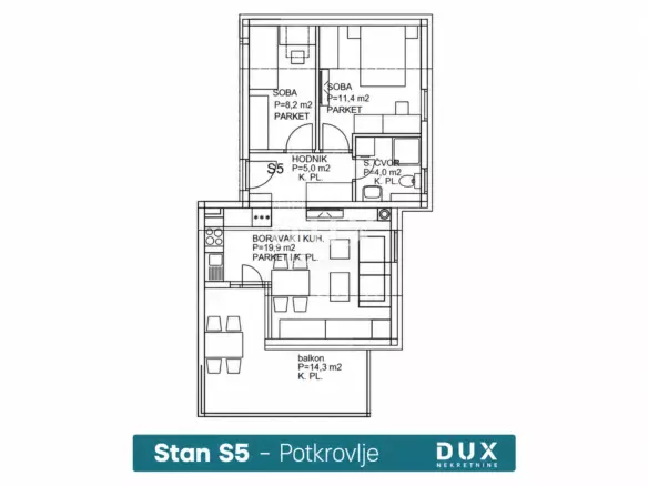 2-bedroom Apartment In Rogoznica, Croatia (54,58 M²)