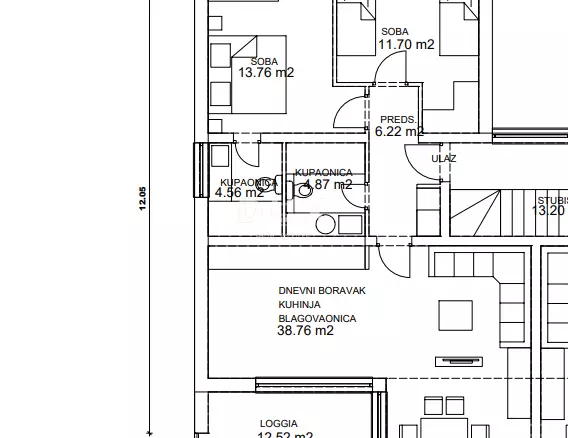 2-bedroom Apartment In Pakoštane, Croatia (91,6 M²)