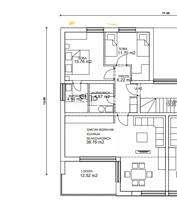 2-bedroom Apartment In Pakoštane, Croatia (91,6 M²)