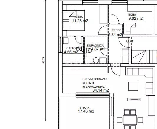 2-bedroom Apartment In Pakoštane, Croatia (115,7 M²)
