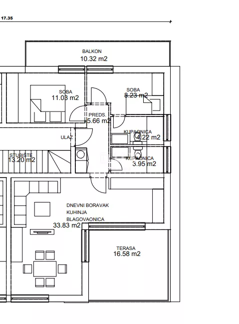 2-bedroom Apartment In Pakoštane, Croatia (111,24 M²)