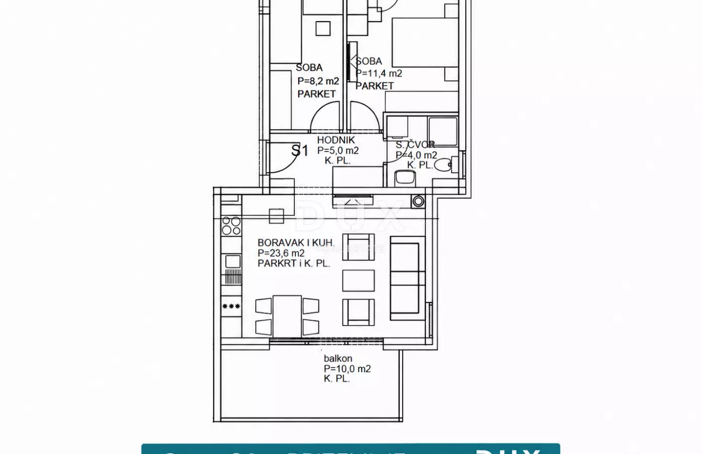 2-bedroom Apartment In Rogoznica, Croatia (59,7 M²)