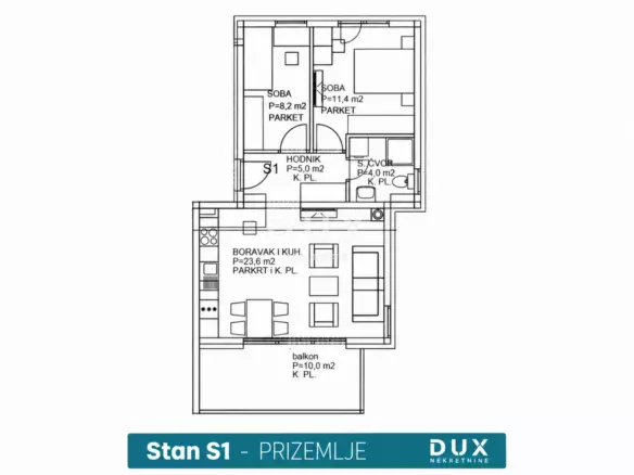 2-bedroom Apartment In Rogoznica, Croatia (59,7 M²)