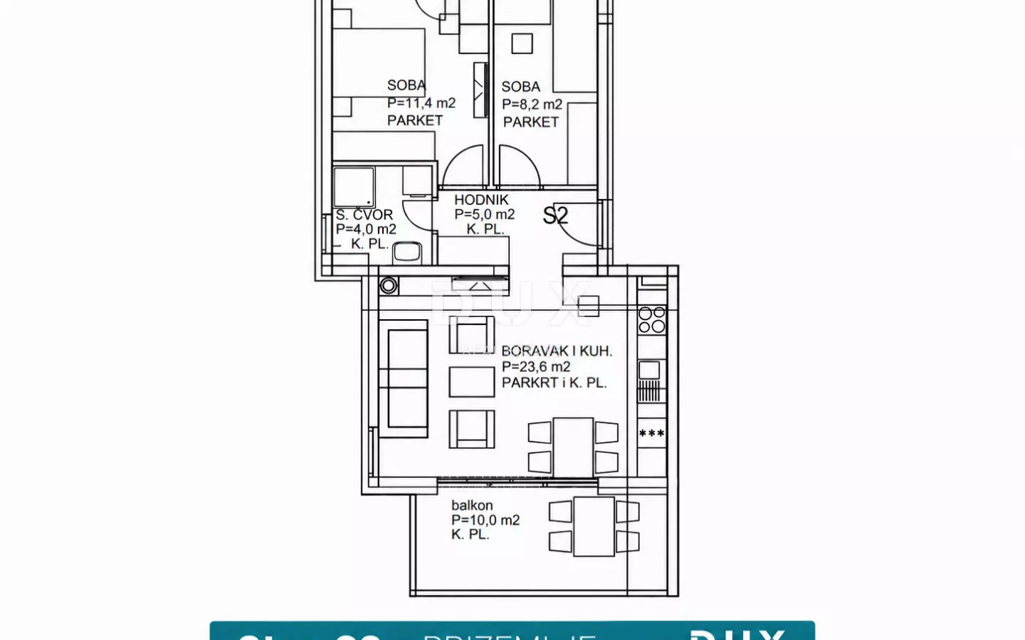 2-bedroom Apartment In Rogoznica, Croatia (59,7 M²)