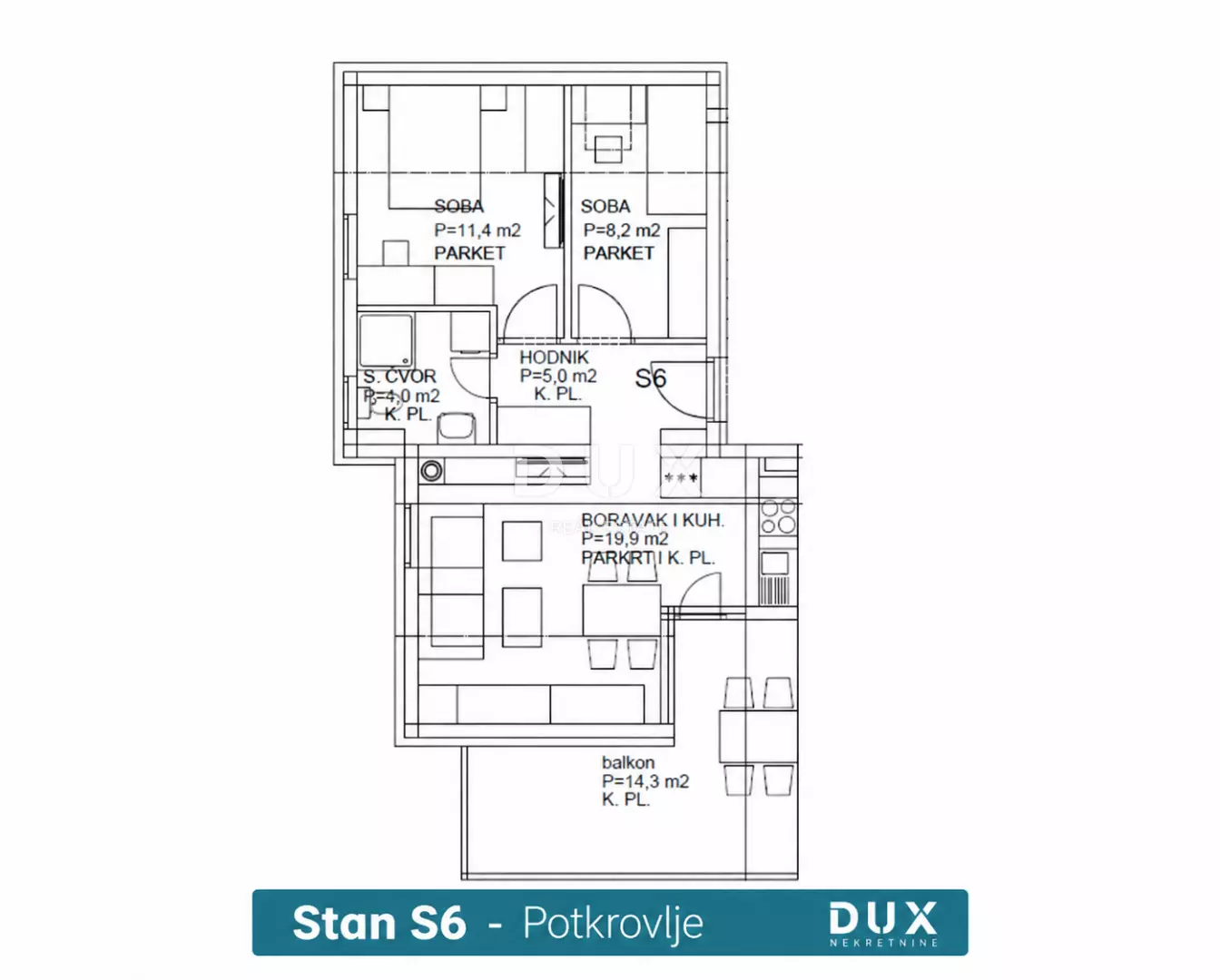 2-bedroom Apartment In Rogoznica, Croatia (54,58 M²)