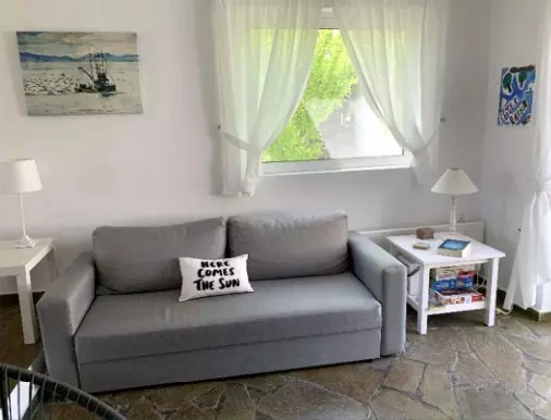 Central Greece Arkitsa 100m2 Semi-detached Furnished House With Large Garden For Sale
