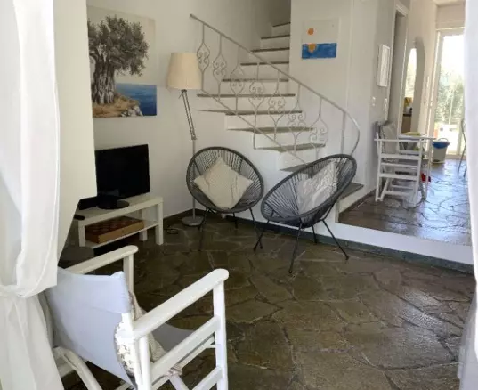 Central Greece Arkitsa 100m2 Semi-detached Furnished House With Large Garden For Sale