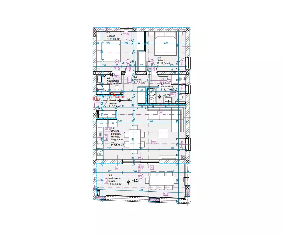 2-bedroom Apartment In Vodice, Croatia (84,13 M²)