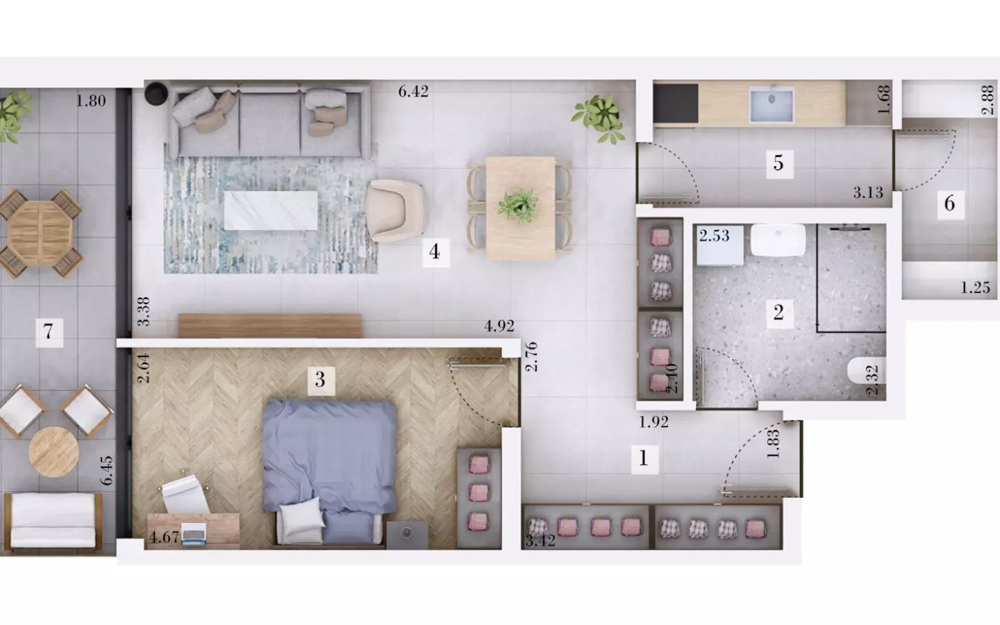1-bedroom Apartment In Rovinjsko Selo, Croatia (66,5 M²)