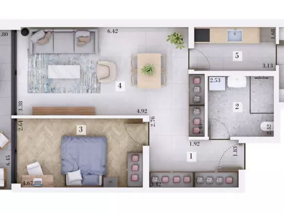 1-bedroom Apartment In Rovinjsko Selo, Croatia (66,5 M²)